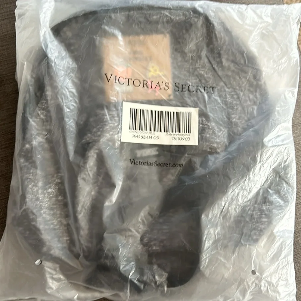 Victorias Secret PINK Black Dark Grey Marble Small Backpack Metal Pins NWT